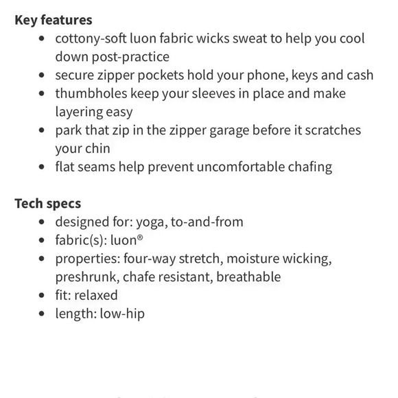 [6]  Lululemon Nice Asana Jacket - Picture 12 of 12